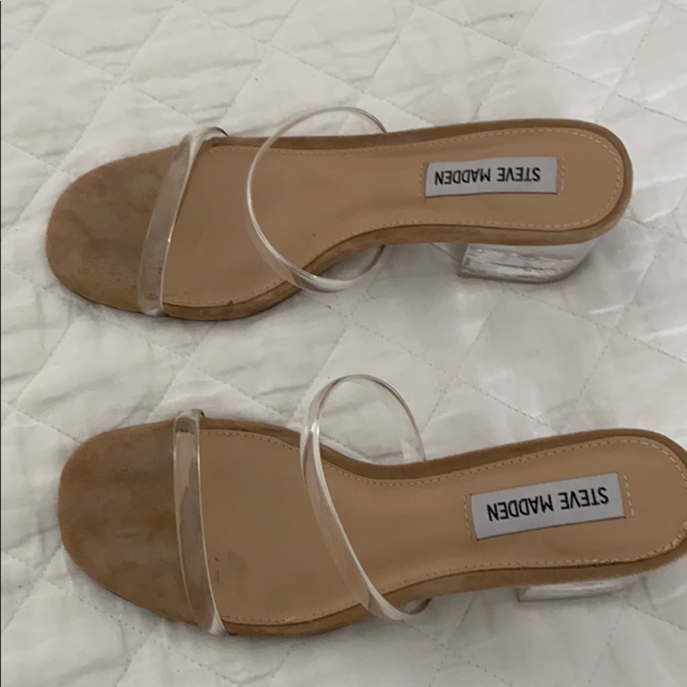 Steve Madden Clear Strap Sandles